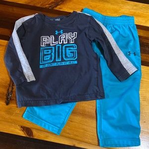 Little boys size 18m fall long sleeve pants set